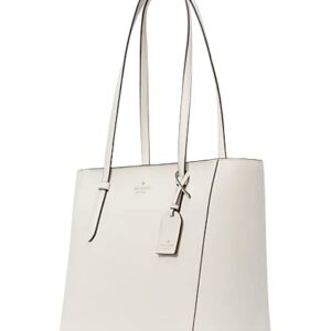 Kate Spade New York Schuyler Medium Leather Tote Shoulder Bag in Parchment