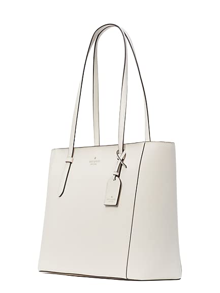 Kate Spade New York Schuyler Medium Leather Tote Shoulder Bag in Parchment