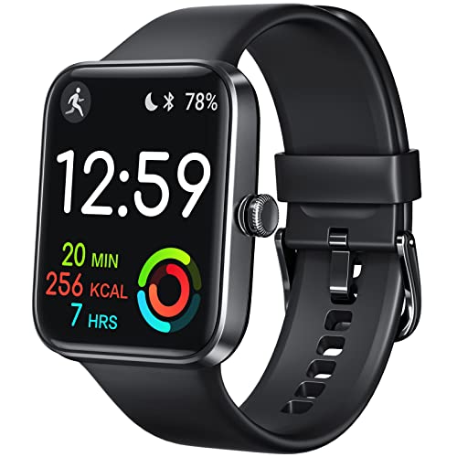 Smart Watch, Fitness Tracker with 24/7 Heart Rate Blood Oxygen Sleep Tracker, 5ATM Swimming Waterproof, Step Calorie Counter, 1.7" Touch creen Smartwatch for Men Women iPhone iOS Android