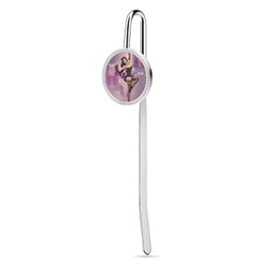 pin up girl metal bookmark for women men cute bookmarker page markers for birthday 1.2″