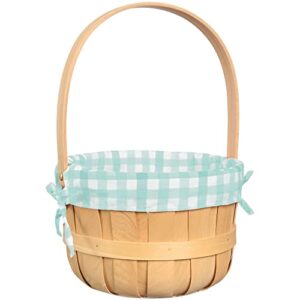wood chip basket – 14″ x 9 1/4″ | blue | round | 1 pc.