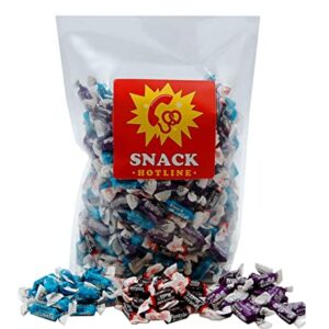 Tootsie Roll and Frooties Candy - 3 Favorites Mix-Midgees-Blue Raspberry-Grape-1.75 LB Assortment of Chewy Taffy-Individually Wrapped - Bulk Variety Pack - Enclosed in a Secured Heat Sealed Bag-Snack Hotline