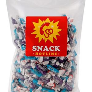 Tootsie Roll and Frooties Candy - 3 Favorites Mix-Midgees-Blue Raspberry-Grape-1.75 LB Assortment of Chewy Taffy-Individually Wrapped - Bulk Variety Pack - Enclosed in a Secured Heat Sealed Bag-Snack Hotline