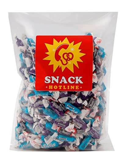 Tootsie Roll and Frooties Candy - 3 Favorites Mix-Midgees-Blue Raspberry-Grape-1.75 LB Assortment of Chewy Taffy-Individually Wrapped - Bulk Variety Pack - Enclosed in a Secured Heat Sealed Bag-Snack Hotline