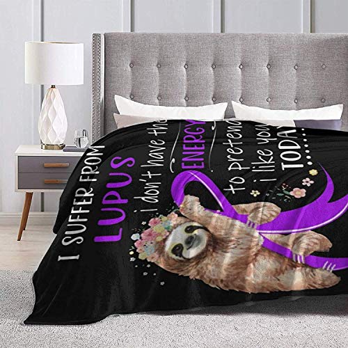 Mapsorting Lupus Awareness Blankets Super Soft Comfy Lightweight Bedding for Couch Dorm Travel