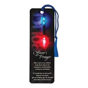 police officer’s prayer lights onyx cardstock tassel bookmark tags, pack of 12
