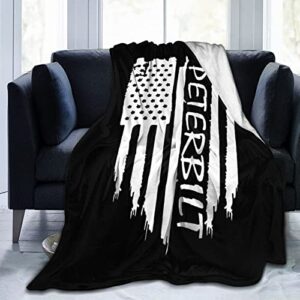 mapsorting american flag peterbilt soft throw blankets for couch cozy lightweight decorative blankets for bed living room travel