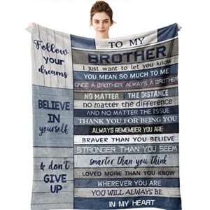 yamco big brother gift – gifts for brother 60″ x 50″ blanket – funny brother gifts from sister – brother gifts – gifts for older brother – birthday gifts for brother – christmas graduation gift ideas