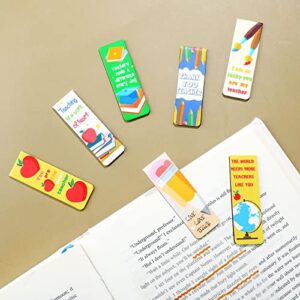 36 Pieces Teacher Bookmark Graduation Season Teachers Appreciation Thank You Gifts Bookmarks Magnet Page Markers from Students Gift Graduation Teacher Gift for Women Men