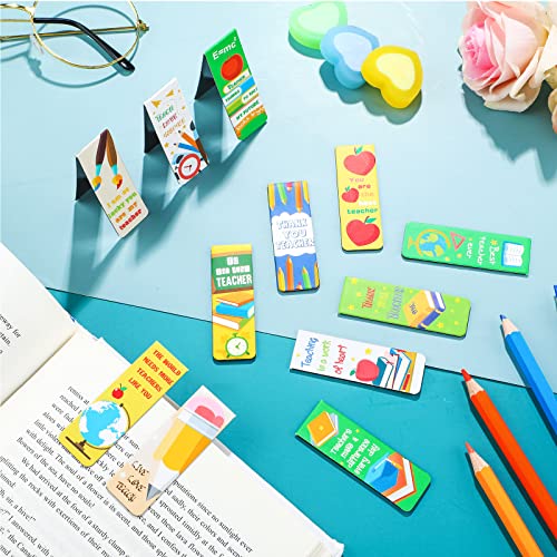 36 Pieces Teacher Bookmark Graduation Season Teachers Appreciation Thank You Gifts Bookmarks Magnet Page Markers from Students Gift Graduation Teacher Gift for Women Men