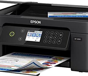 Epson Expression Home XP-4100 All-in-One Wireless Color Inkjet Printer, Black - Print Copy Scan - 10.0 ipm, 5760 x 1440 dpi, 2.4" Color LCD, Auto 2-Sided Printing, Voice-Activated, USB, Wi-Fi Direct