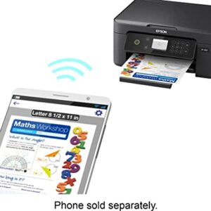Epson Expression Home XP-4100 All-in-One Wireless Color Inkjet Printer, Black - Print Copy Scan - 10.0 ipm, 5760 x 1440 dpi, 2.4" Color LCD, Auto 2-Sided Printing, Voice-Activated, USB, Wi-Fi Direct