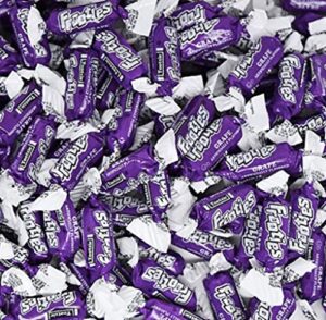 grape frooties individually wrapped bulk chewy purple tootsie roll candy (2 pound)