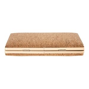 Cork Box Clutch, Gold1