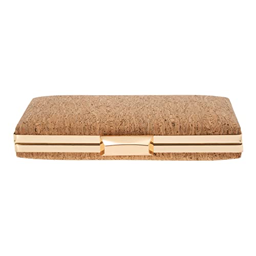 Cork Box Clutch, Gold1