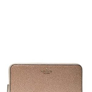 Kate Spade New York Shimmy Glitter Boxed Large Continental Wallet (Rose Gold)