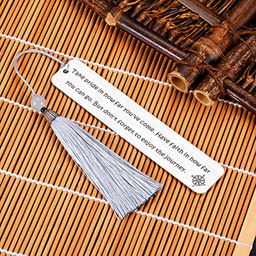 Inspirational Gifts for Women Bookmarks for Kids Book Lovers Encouragement Gifts Graduation Christmas Birthday Gift for Teens Daughter Son Boys Girls Mental Bookmark Tassel for Men Him Her