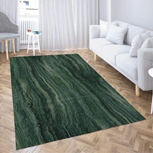 lokmu non-slip area rugs stone green marble abstract pattern modern emerald onyx rock home decor rugs carpet for classroom living room bedroom dining kindergarten room 5’x7′