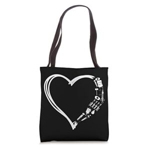 phlebotomist tech technician heart tote bag