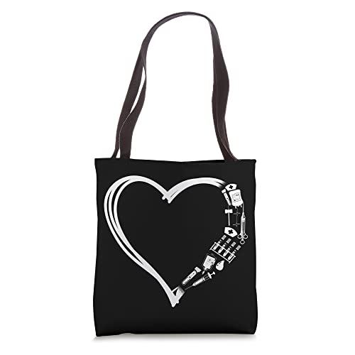 Phlebotomist Tech Technician Heart Tote Bag