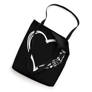 Phlebotomist Tech Technician Heart Tote Bag