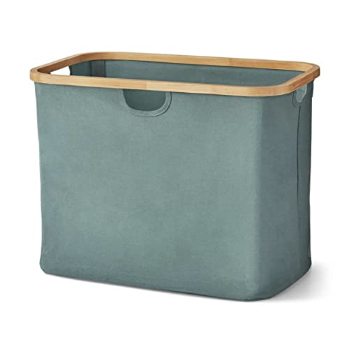 Member's Mark Bamboo Edged Folding Basket (Blue)