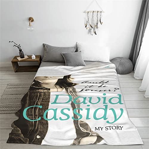 David Cassidy Blanket Flannel Fleece Throw Blankets All Seasons Bed Couch Office Indoor Outdoors