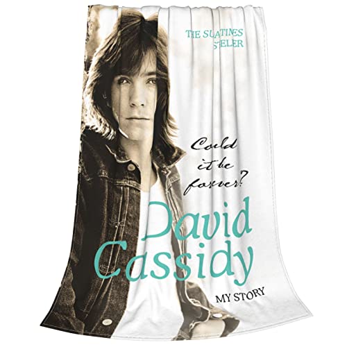 David Cassidy Blanket Flannel Fleece Throw Blankets All Seasons Bed Couch Office Indoor Outdoors