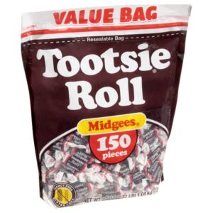 tootsie roll, midgees value bag, 37 ounce