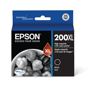 EPSON T200 DURABrite Ultra -Ink High Capacity Black -Cartridge (T200XL120-S) for select Epson Expression and WorkForce Printers