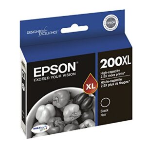 EPSON T200 DURABrite Ultra -Ink High Capacity Black -Cartridge (T200XL120-S) for select Epson Expression and WorkForce Printers