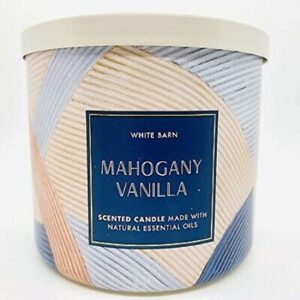 bath & body works, white barn 3-wick candle w/essential oils – 14.5 oz – 2022 spring scents! (mahogany vanilla)