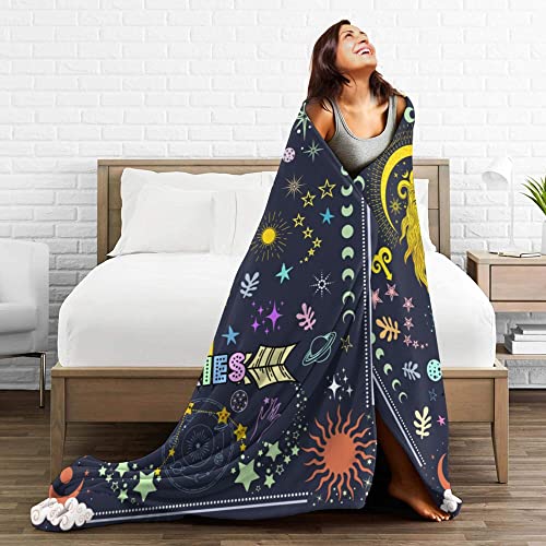 Anime Aries Throw Blanket Constellation Blankets Soft Horoscope Astrology Flannel Throw Blankets Zodiac Sign 60"X50"