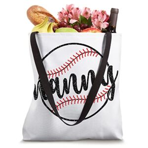 Proud Baseball Nanny Grandma Of A Baseball Player Tote Bag