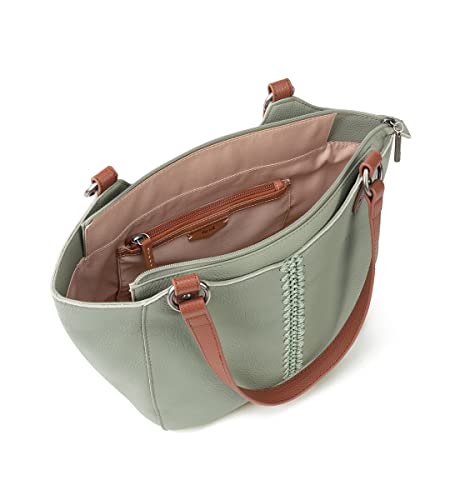 The Sak Womens Bolinas Leather Satchel, Meadow, One Size US