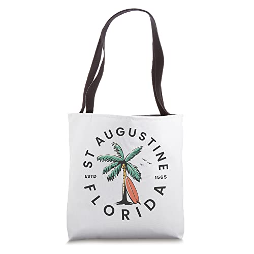 St Augustine Florida Beach Surf Summer Vacation Tote Bag