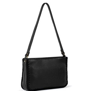 The Sak Womens Flora Mini Shoulder Bag, Black, One Size US
