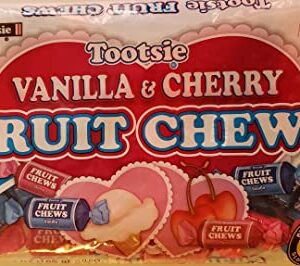 Tootsie Vanilla & Cherry Fruit Chews Net Wt 5.83 oz (165g) Limited Edition Tootsie Rolls