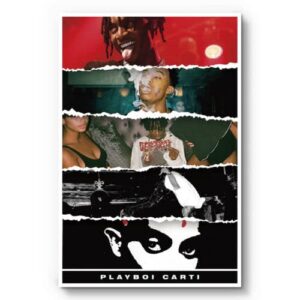 NC Playboi Carti Album Cover Poste Wall Decor Art HD Print Rap Music Star Poster - 16X24 INCHES, UNFRAMED