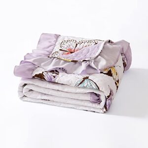 Lush Decor Flutter Butterfly Throw Blanket, 60" x 50", Lilac