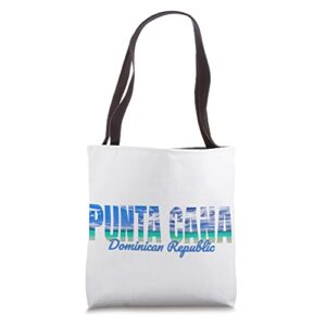 punta cana beach dominican republic family vacation souvenir tote bag