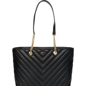 DKNY Veronica Medium Tote Black/Gold One Size