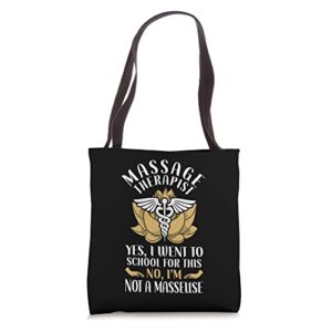 licensed massage therapist therapy tote bag