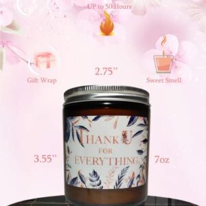Scented Candle, Gift for Girlfriend, Women, Thank U for Everything, Thanksgiving for Mom, Bluebell Scent Aromatherapy Candle, Her, Wife, Women, Mother Birthday Gift Idea, 7oz