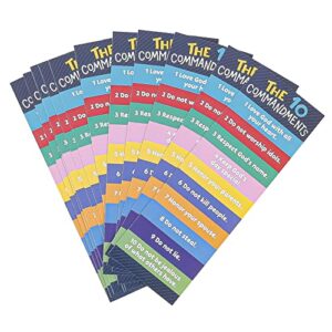 salt & light, ten commandments bookmarks, 2 x 6 inches, 25 bookmarks