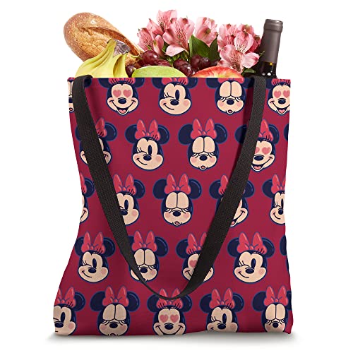 Disney Minnie Mouse Emoticon Expressions Pink Tote Bag