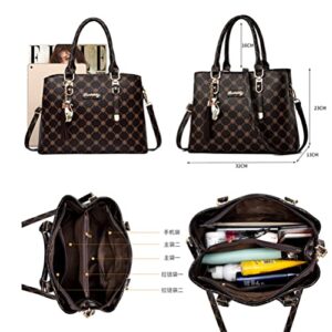 Shoulder Bags for Women New Summer Beach Bag Female Korean Plaid Messenger Bag Women Luxury Casual Designer Handbag Fashion Tote (Gold)