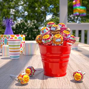 Chupa Chups Candy, Lollipops Mini, Bulk Candy Suckers for Kids, Halloween, Cremosa Ice Cream, 7 Assorted Flavors, Variety Pack for Gifting, Parties, Office, 240ct