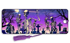 3d dancing skeleton”moonlight boogie” bookmark – by artgame