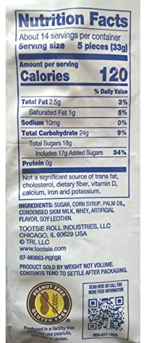 Tootsie Roll Vanilla Flavored Midgees, Limited Edition, (4) 16 Ounce Bags (Total 4 Pounds)